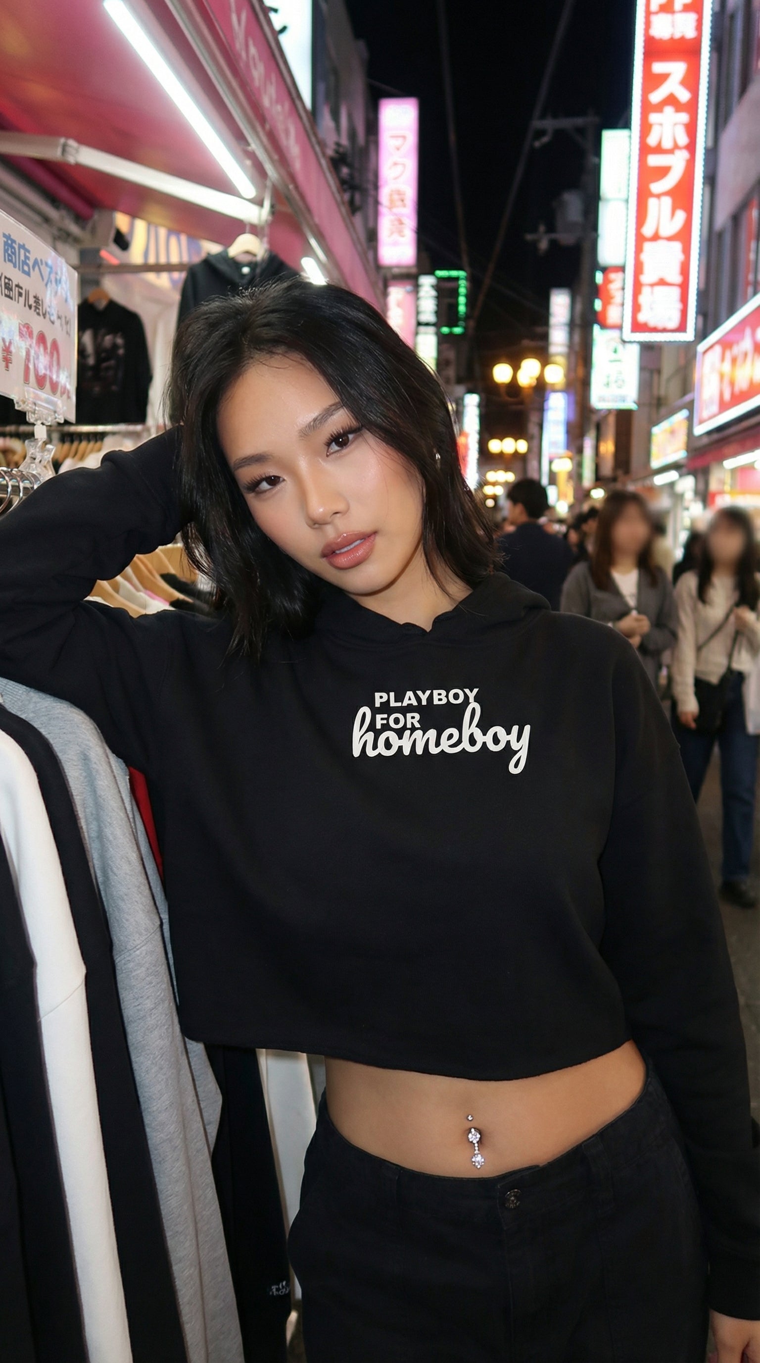 Homeboy Crop Hoodie